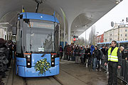 Erstfahrt der Tram 23 am 12.12.2009 (©Foto: Martin Schmitz)